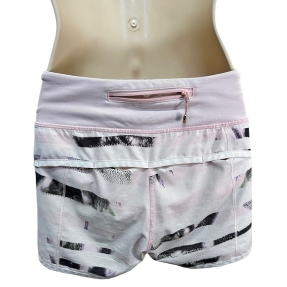 Lululemon Run Speed Short way Stretch Sunset Stripe Blush - Picture 11 of 12